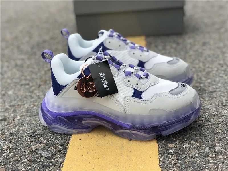 Balenciaga Triple S - White/Tan/Dark Grey