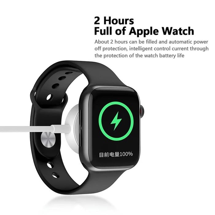  Apple Watch Magnetic Charger to USB-C ( 1m ) плетен кабел за бързо зареждане на смарт часовник с ЮСБ Ц