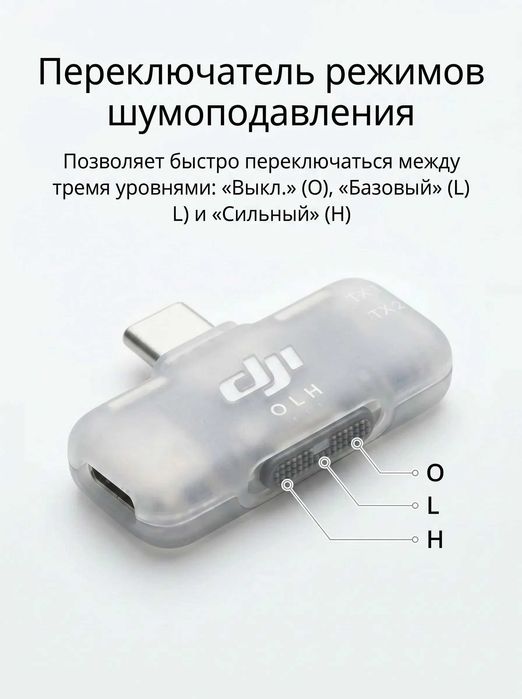 Микрофон петличный DJI Mic Mini (2 TX + 1 Mobile RX)