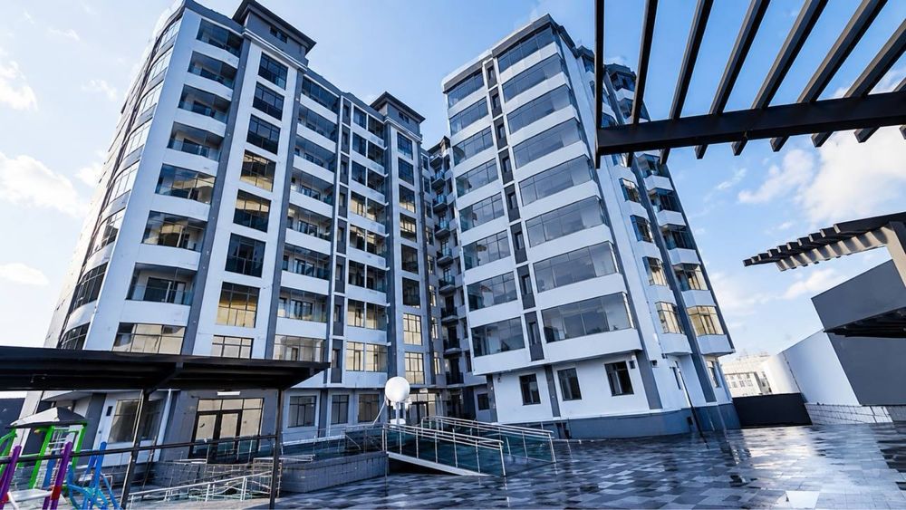 2 ком , Сайрам Ул. ЖК " ECO Smart " . С ремонтом 72 кв.м