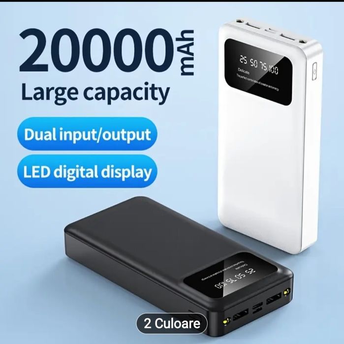 Baterie portabilă 20000 mAh