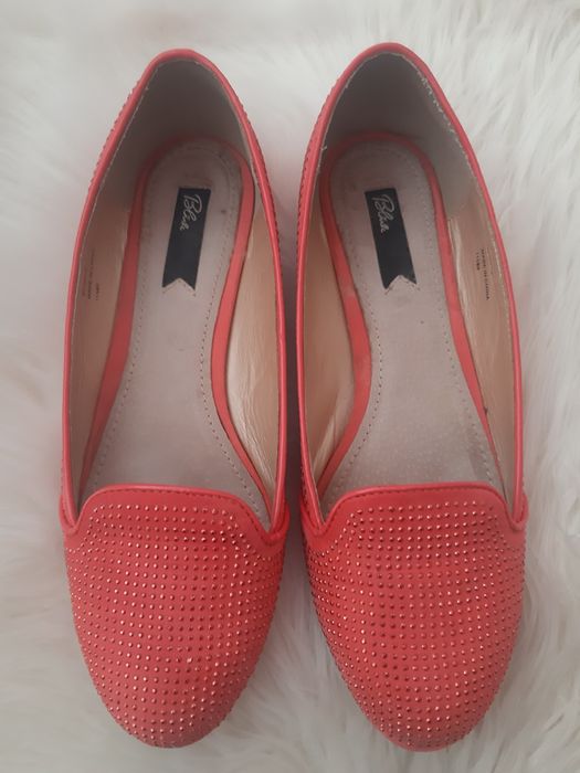 Страхотни дамски обувчици цвят диня