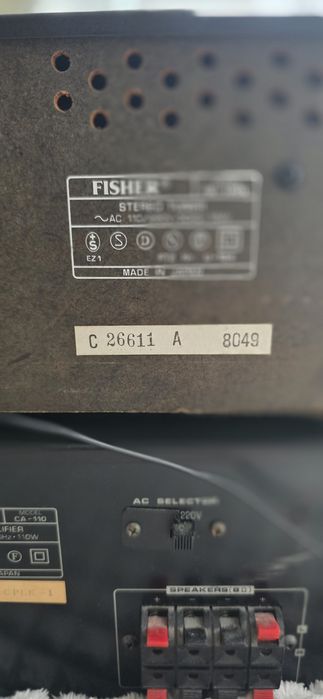 Стерео усилвател Fisher CA-110 и тунер FM-120L