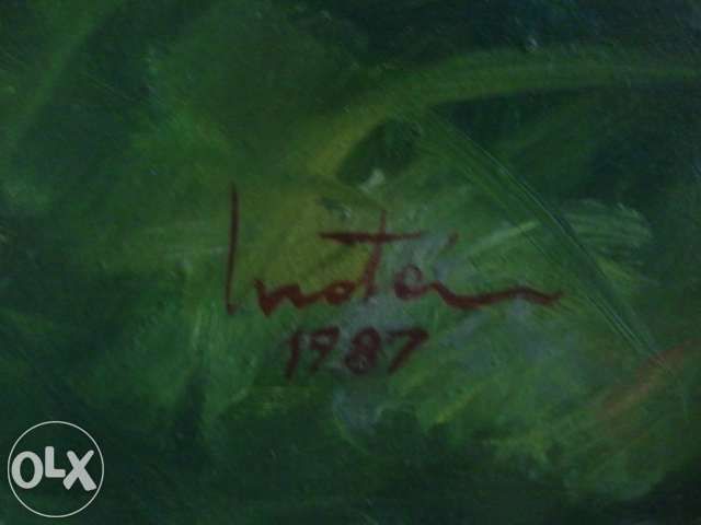 Pictura superba-nud langa cal-Accept expertizare