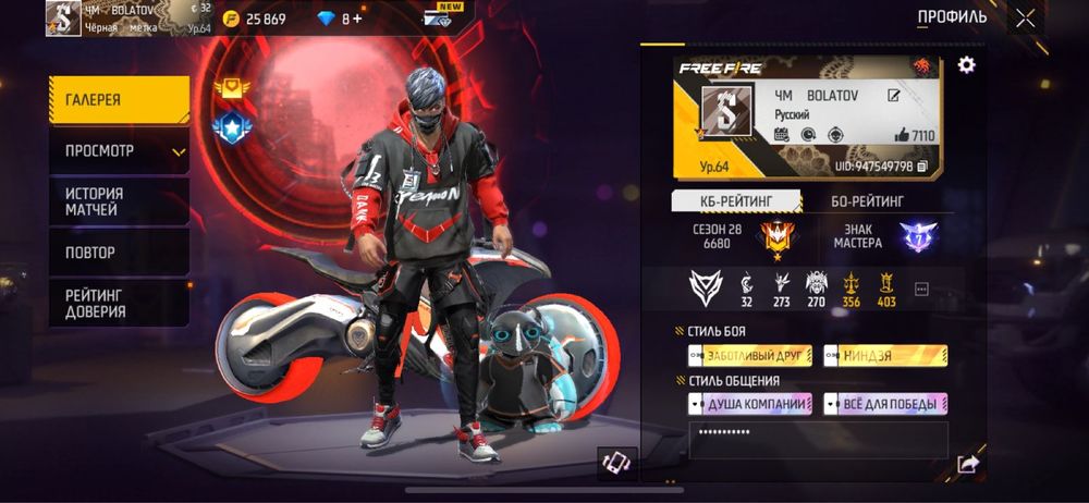 ПРОДАМ Free Fire Акк