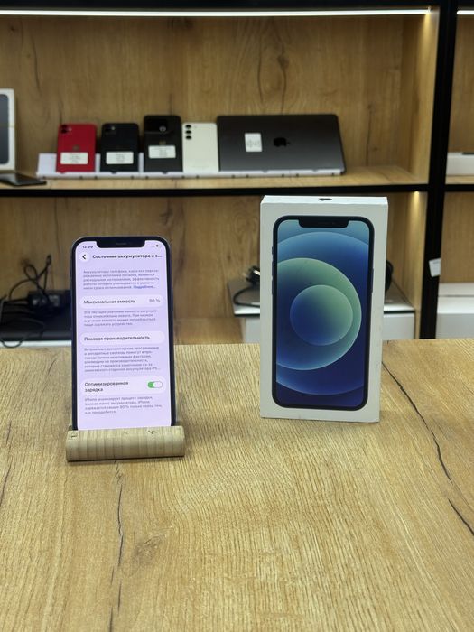 Телефон  Iphone 12 128 gb 80% синий
