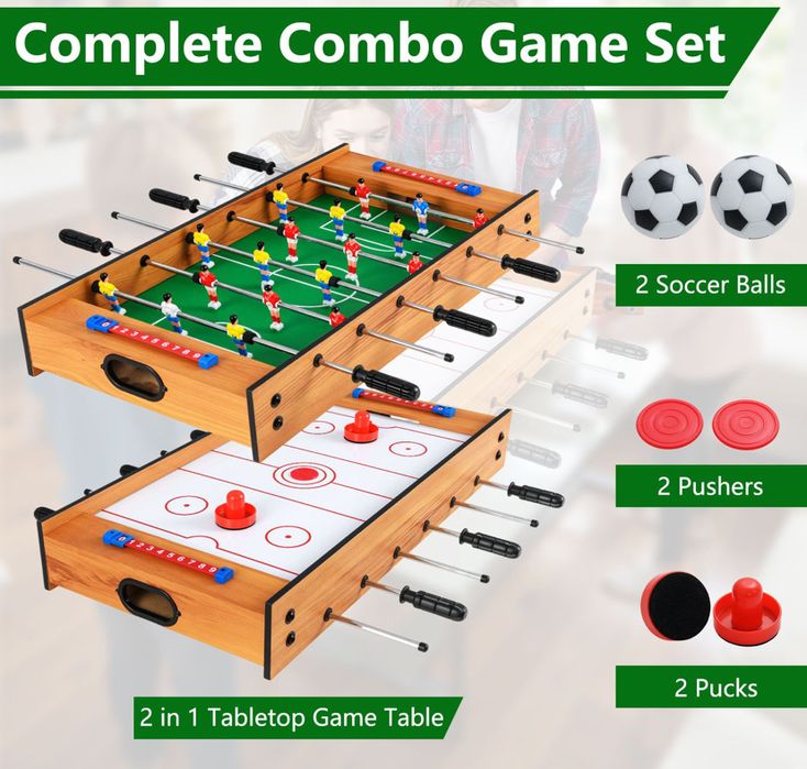 2 в 1 мултифункционална игрална маса COSTWAY