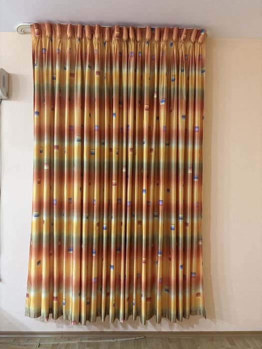 Шторы, тюль органза, б/у