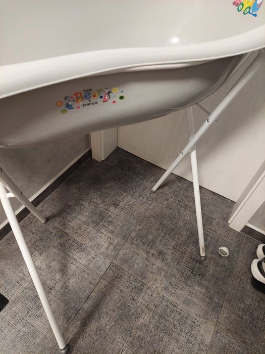 Бебешка вана за къпане със стойка и седалка за бебе