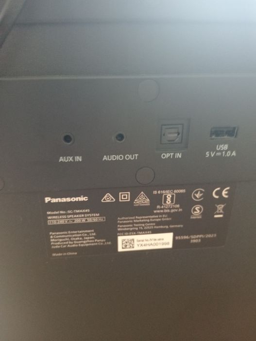 De vânzare boxa Panasonic sctmax45