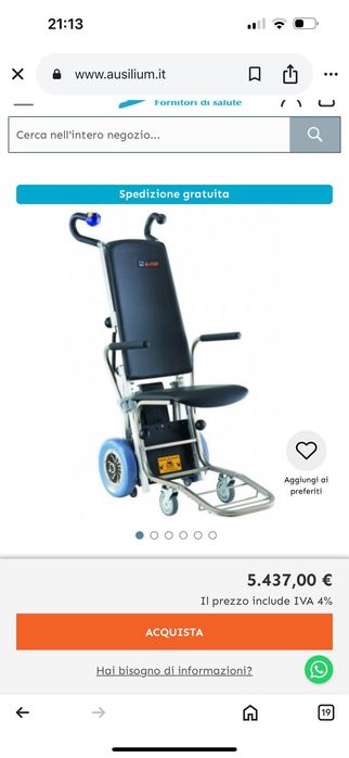 Scaun pentru urcat scări