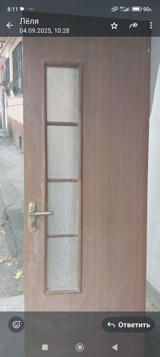 Дверь 200*70 см. Б/у. Без короба. 5000 тг.