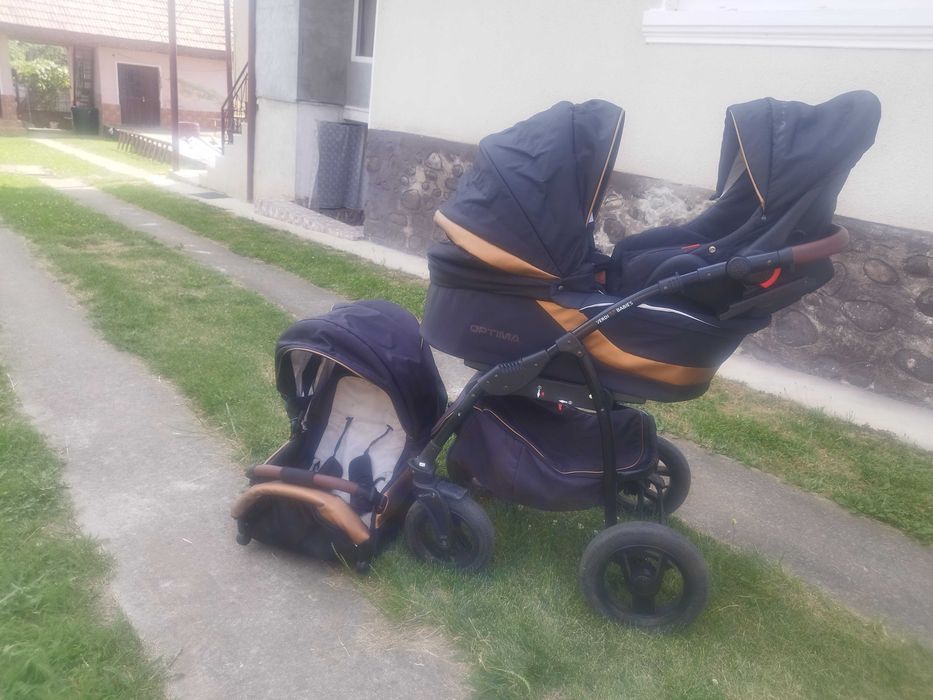 Cărucior 3/1  Optima Dark Blake Gold