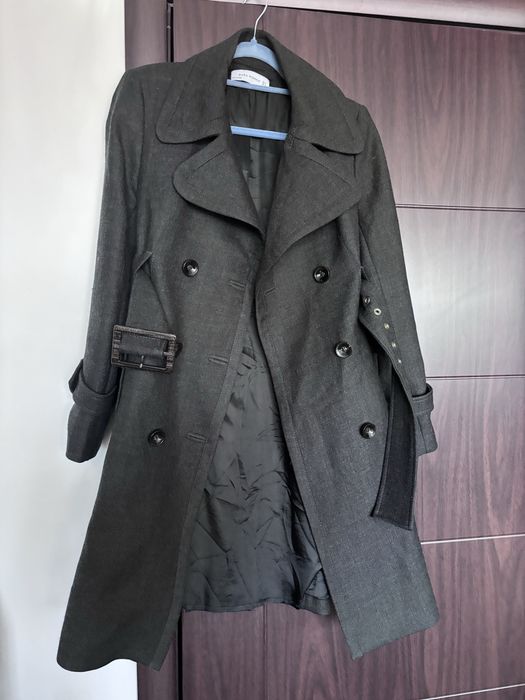100% Вълна тренч палто Zara