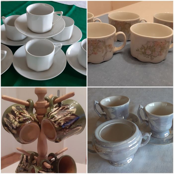 Порцеланови и керамични сервизи, купи за ядки, детски буркани, кани