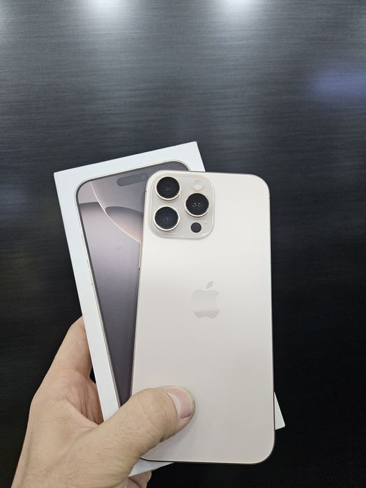 Iphone 16 pro max 100% 256gb karobkali