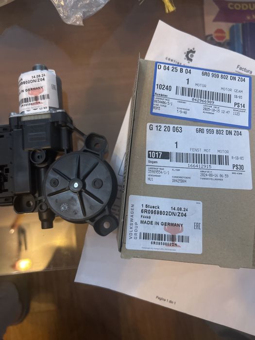 VW Polo Motoras macara geam portiera dreapta fata