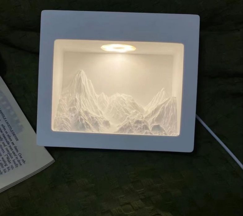 Светильник/ночник горы (белые)