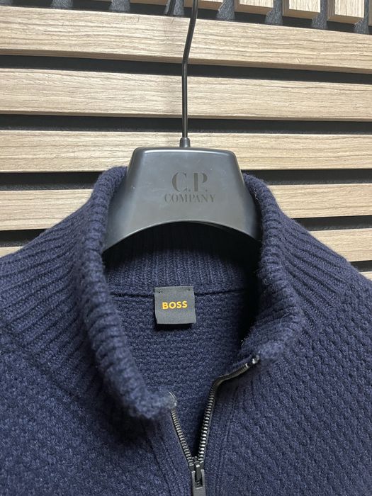 Hugo Boss : Kurano 1/4 Wool Jumper -вълнен пуловер размер М / Оригинал