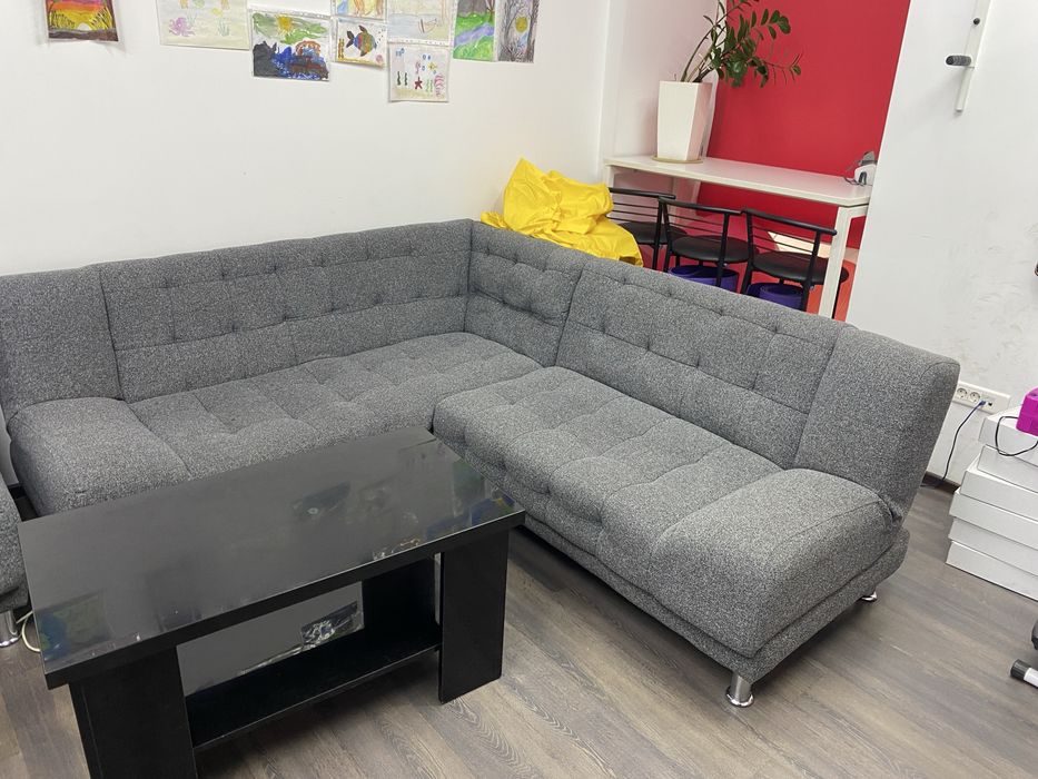 Угловой диван с креслом