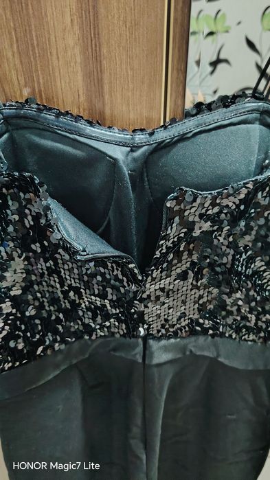 Salopetă neagră elegantă mărimea M 38