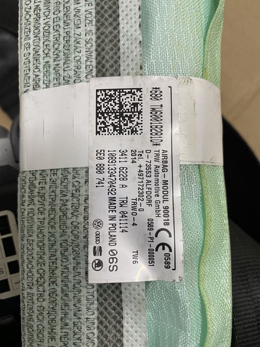 Airbag volan pasager genunchi cortina skoda octavia 3 golf 7