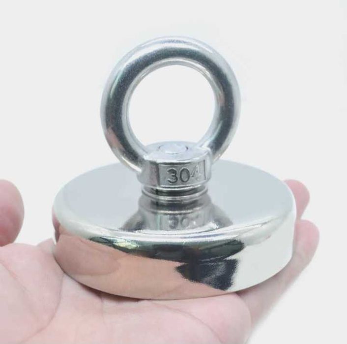 Magnit. Super kuchli neodimiy baliq ovlash ucun N52 16-90 mm (45 kg)