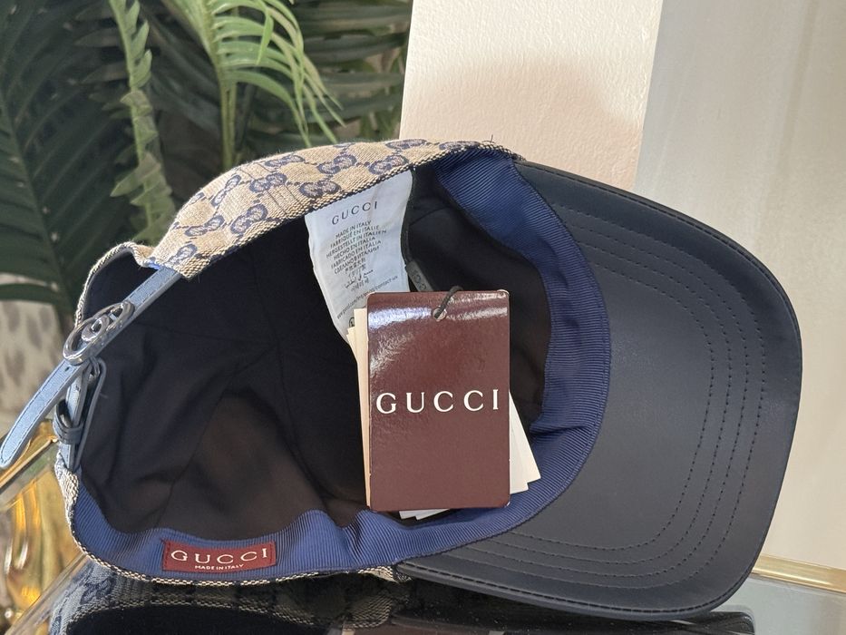 Sapca Gucci cozoroc de piele Unisex