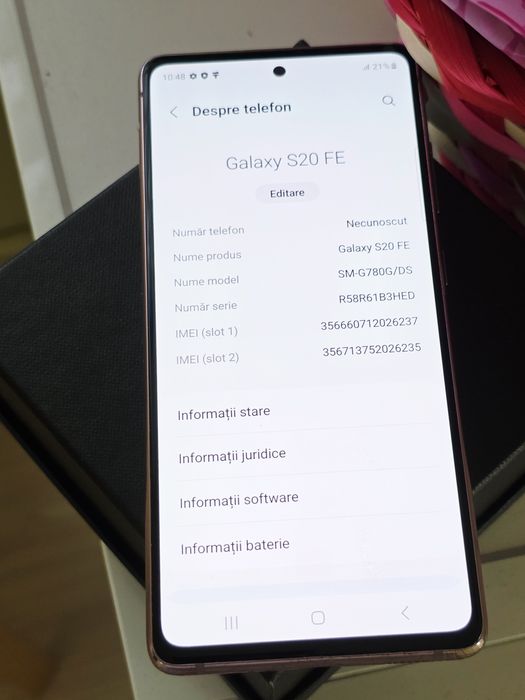 Vand telefon samsung s 20FE