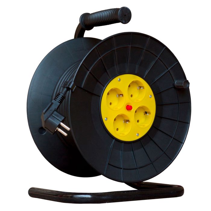 Удлинители на катушке 15,20,25,30,40,50 метров!Пластик,металл!