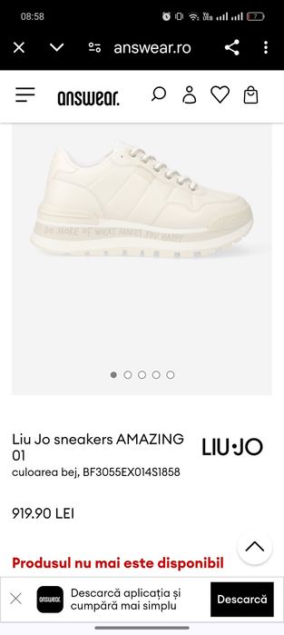 Adidași liu jo crem