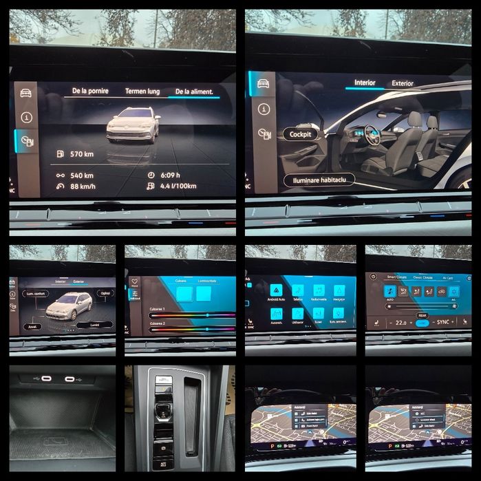 VW GOLF 8 LIFE 2021 DSG 150CP Led Virtual Tabletă Cameră ClimăDigitală
