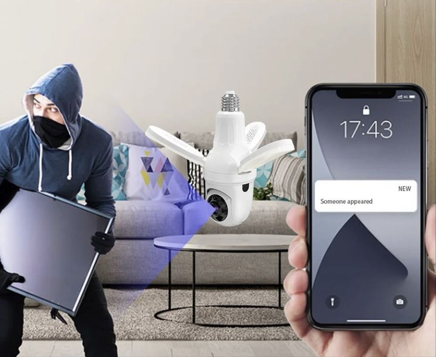 Wifi kamera smart camera lampochka Камера лампочка Доставка есть!