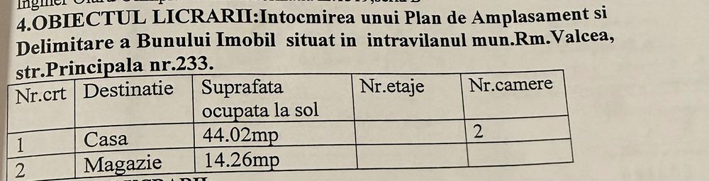 Teren intravilan si casa de vanzare – Copacelu, Ramnicu Valcea, DN 67
