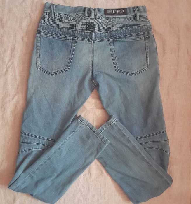 Balmain Biker Skinny Selvedge Jeans W30 / Байкерские джинсы / Винтаж