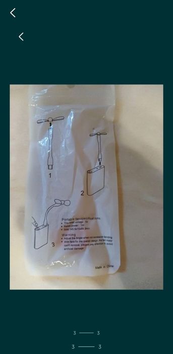 Ventilator USB Omega Negru