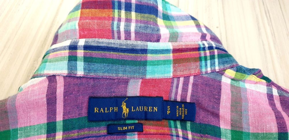 POLO Ralph Lauren Len/ Лен Slim Fit / S  ОРИГИНАЛ! Мъжка Ленена Риза