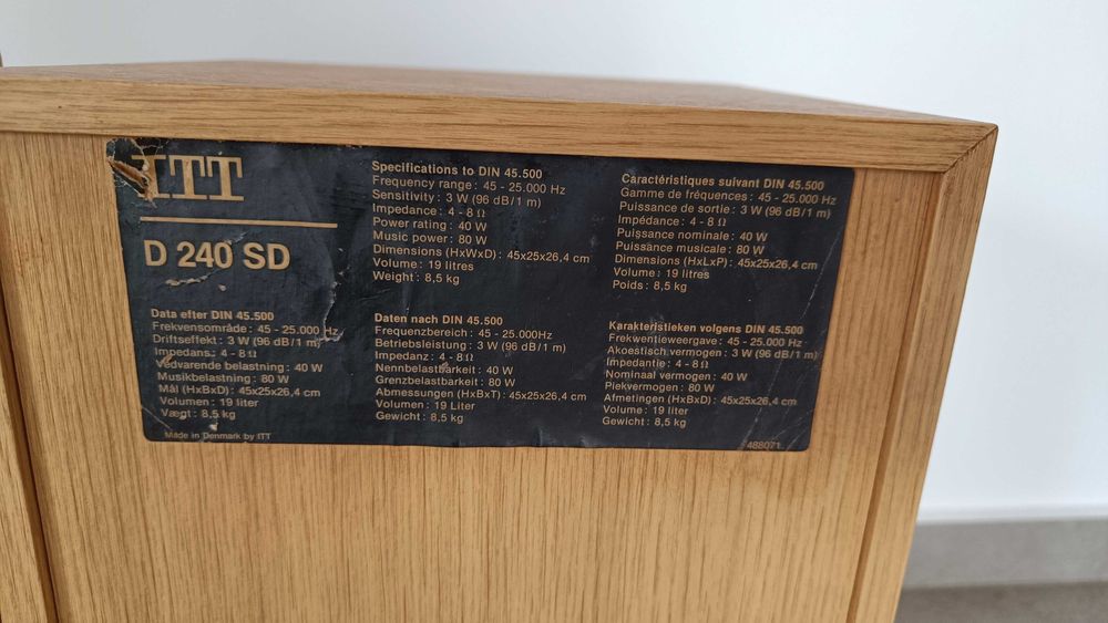 Boxe ITT,3 cai,bass reflex,sunet fabulos