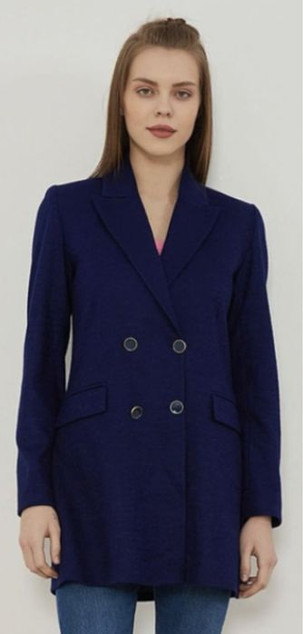 Пальто PaulMark синее 46 размер