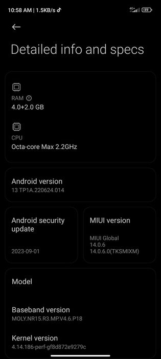 Redmi note 10 5g 4+2/128