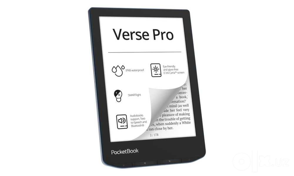 Электронная книга PocketBook 634 Verse Pro 6" E-Ink Carta 1200 (Azure)