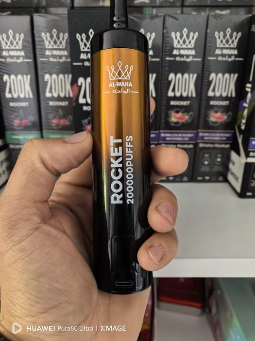 Vape 200.000 Puffs Narghilea Abur Mult Display