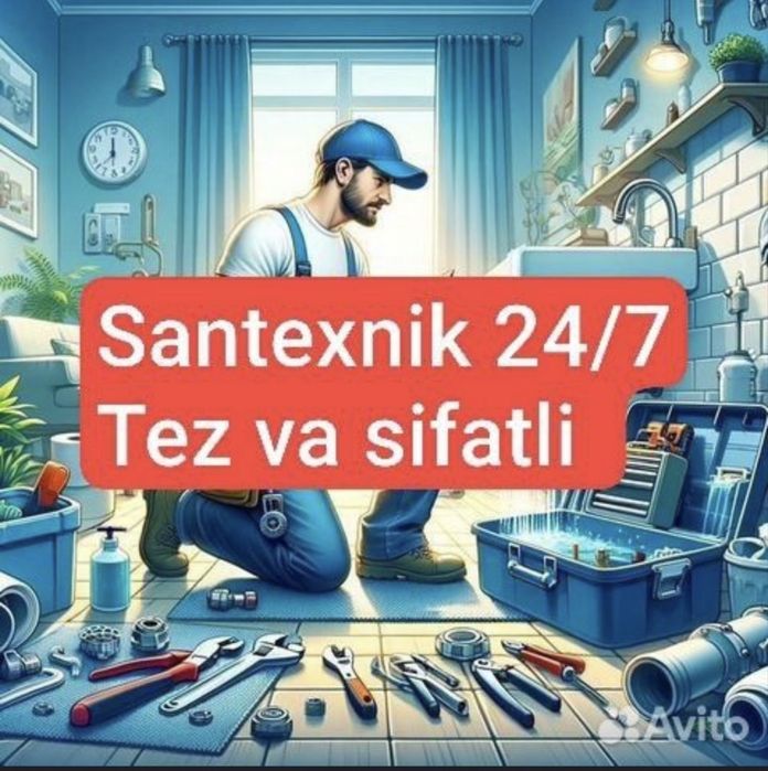 Сантехник услуга 24/7 santexnik xizmati 24/7