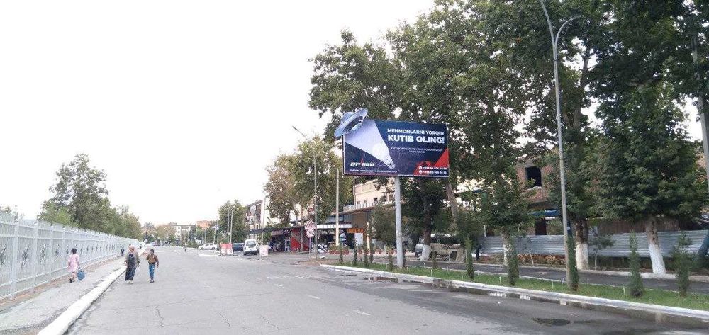 Andijon shaxri boyicha bannerlarda reklama xizmatlari.
