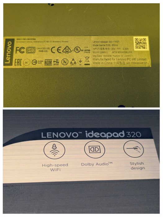 Lenovo IdeaPad 320, an 2018 ecran mare 17"
