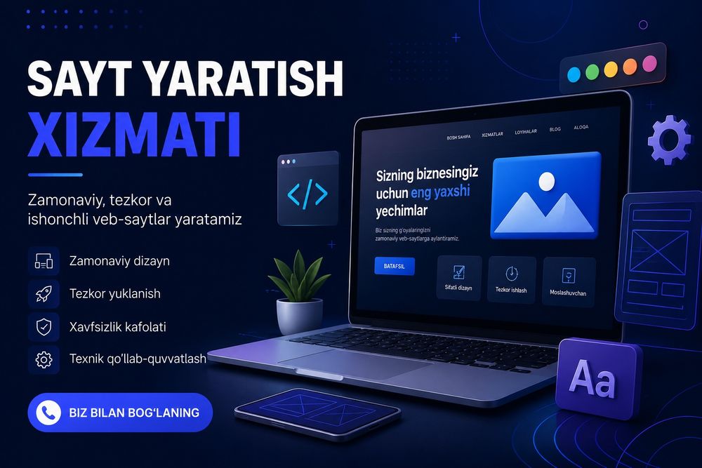 Sayt yaratib berish xizmati
