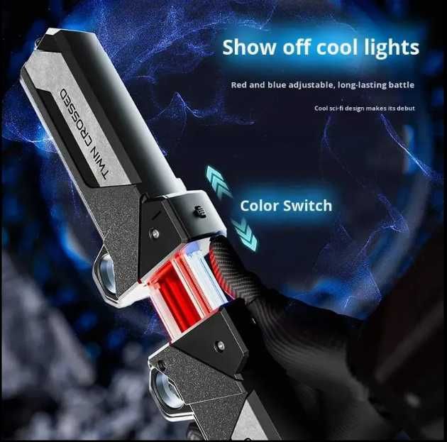 Sabie Laser LED Telescopica – Set 2 Sabii Retractabile