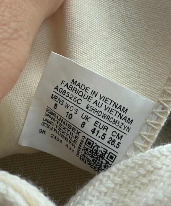 Converse Chuck Taylor All star 70 ox sketch pack white marime 41.5 noi