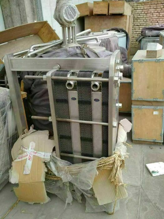 Ремонт  теплообменника для пастеризации  охлаждения молока   и сока