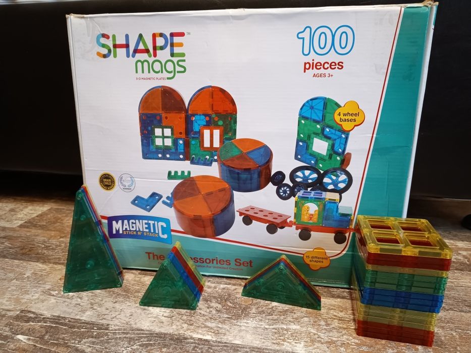 3 x Set construcție magnetic 3D Shape mags